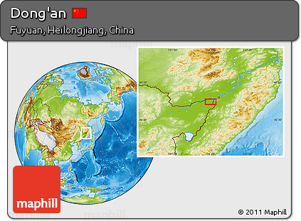 Physical Location Map of Dong'an