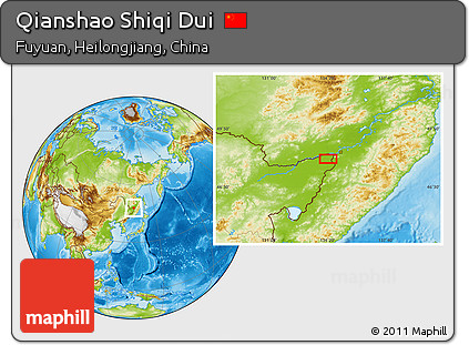 Physical Location Map of Qianshao Shiqi Dui