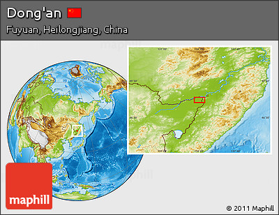 Physical Location Map of Dong'an
