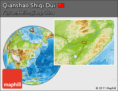 Physical Location Map of Qianshao Shiqi Dui