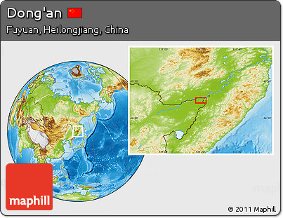 Physical Location Map of Dong'an