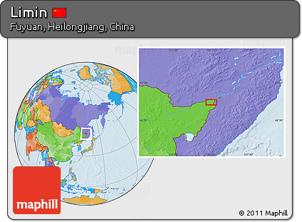 Political Location Map of Limin