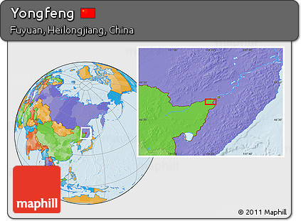 Political Location Map of Yongfeng