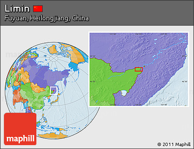 Political Location Map of Limin