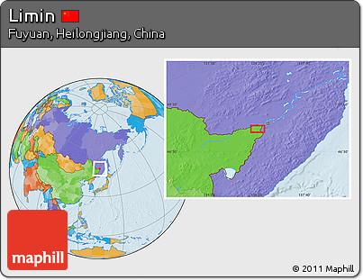 Political Location Map of Limin