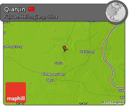 Physical Map of Qianjin