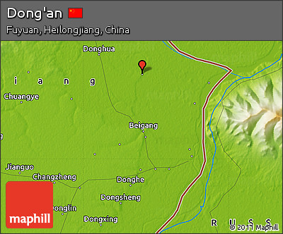Physical Map of Dong'an