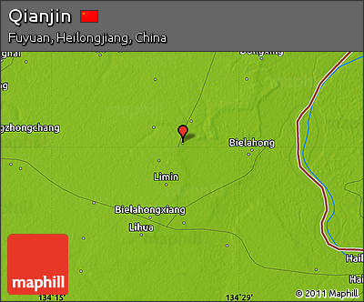 Physical Map of Qianjin