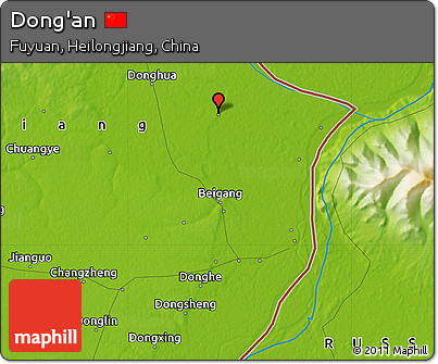 Physical Map of Dong'an