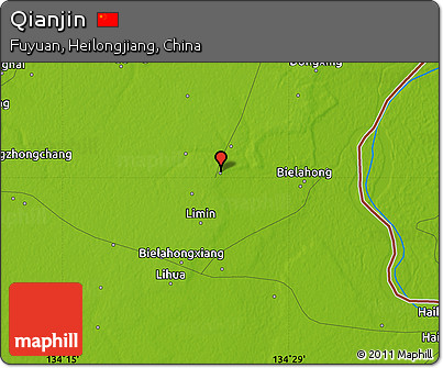 Physical Map of Qianjin