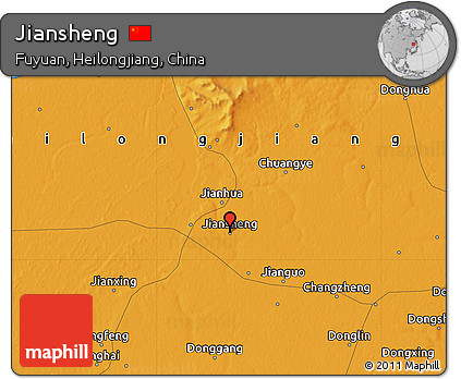 Political Map of Jiansheng