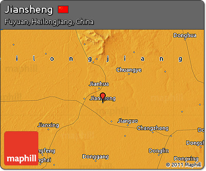 Political Map of Jiansheng