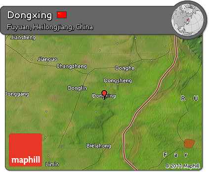 Satellite Map of Dongxing