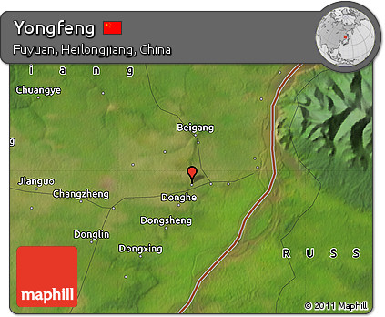 Satellite Map of Yongfeng
