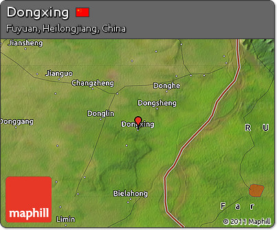 Satellite Map of Dongxing