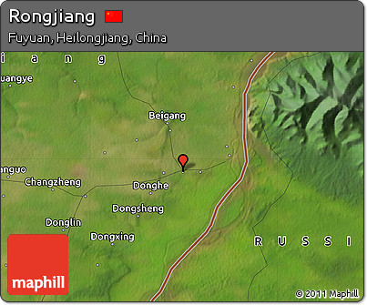 Satellite Map of Rongjiang