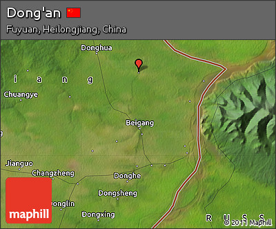 Satellite Map of Dong'an
