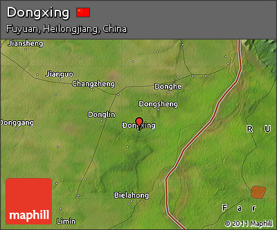 Satellite Map of Dongxing
