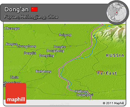 Physical Panoramic Map of Dong'an