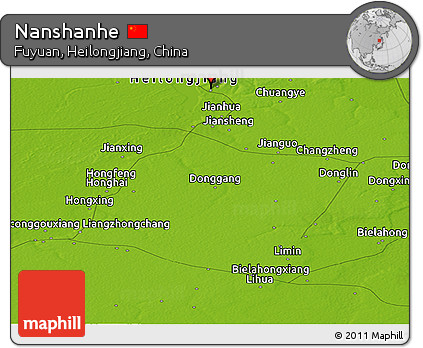 Physical Panoramic Map of Nanshanhe