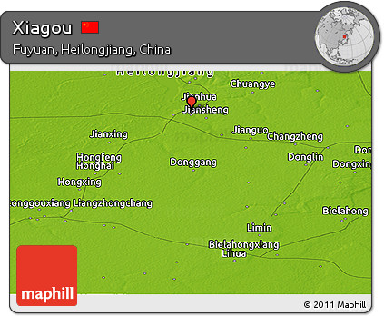 Physical Panoramic Map of Xiagou