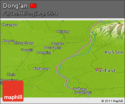 Physical Panoramic Map of Dong'an