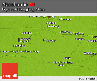 Physical Panoramic Map of Nanshanhe