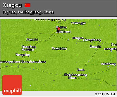 Physical Panoramic Map of Xiagou