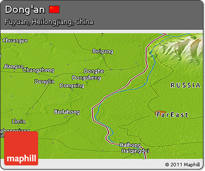 Physical Panoramic Map of Dong'an