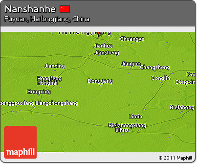 Physical Panoramic Map of Nanshanhe