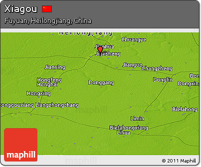 Physical Panoramic Map of Xiagou