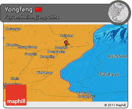 Political Panoramic Map of Yongfeng