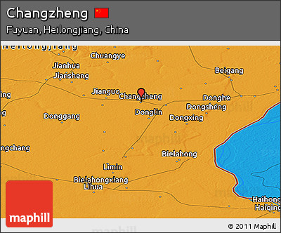 Political Panoramic Map of Changzheng