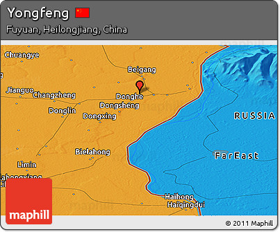 Political Panoramic Map of Yongfeng