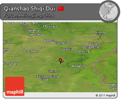 Satellite Panoramic Map of Qianshao Shiqi Dui