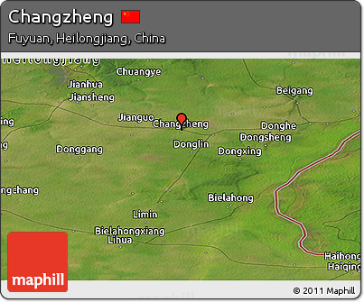 Satellite Panoramic Map of Changzheng