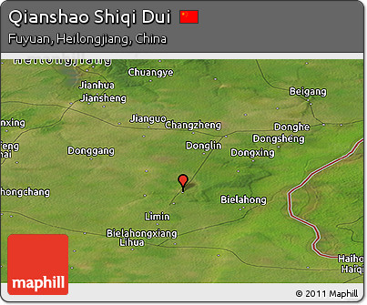 Satellite Panoramic Map of Qianshao Shiqi Dui