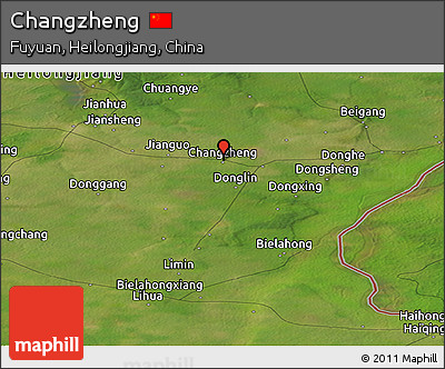 Satellite Panoramic Map of Changzheng