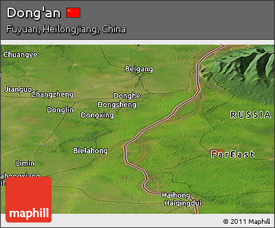 Satellite Panoramic Map of Dong'an