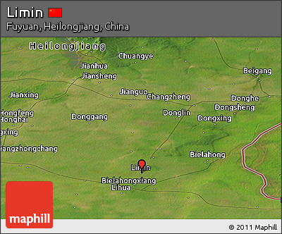 Satellite Panoramic Map of Limin