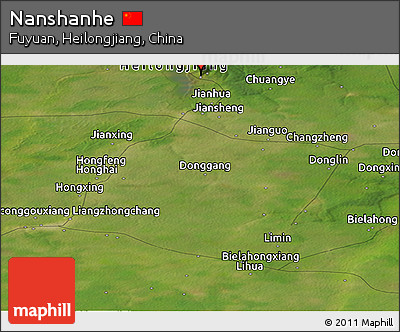 Satellite Panoramic Map of Nanshanhe