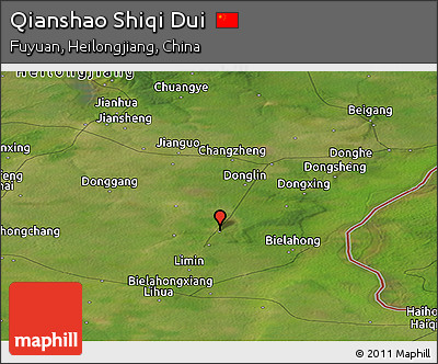 Satellite Panoramic Map of Qianshao Shiqi Dui