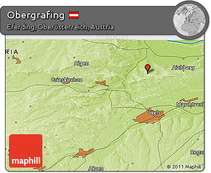Physical 3D Map of Obergrafing