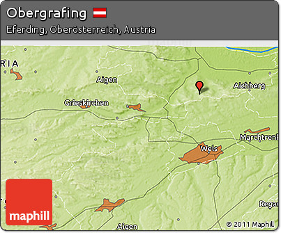 Physical 3D Map of Obergrafing