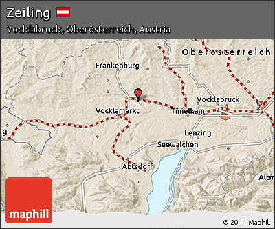 Shaded Relief 3D Map of Zeiling