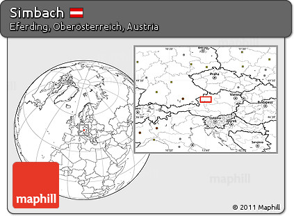 Blank Location Map of Simbach