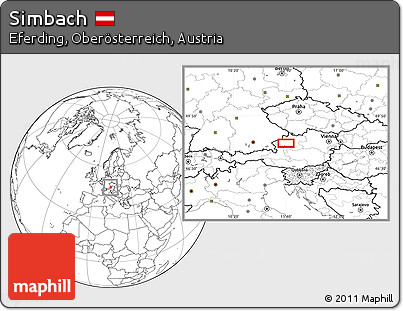 Blank Location Map of Simbach