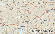 Shaded Relief Map of the area around 48° 5' 50" N, 13° 40' 30" E