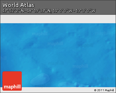 Political 3D Map of the Area around 48° 5' 50" N, 13° 31' 30" W