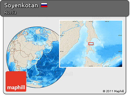 Shaded Relief Location Map of Soyenkotan
